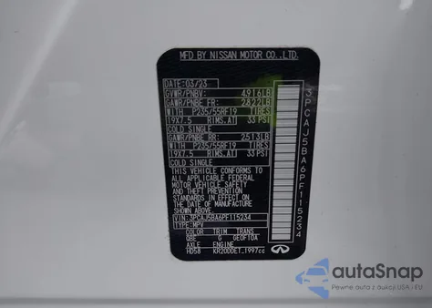 2023 Infiniti Qx50 Luxe from USA, damaged, VIN 3PCAJ5BA6PF115234